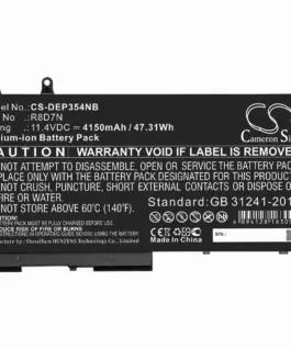 Alternative view от Батерия за лаптоп DELL Inspiron 7506, LATITUDE 5400, Precision M3540 49HG8 LiIon 11,4V 4100mAh CAMERON SINO