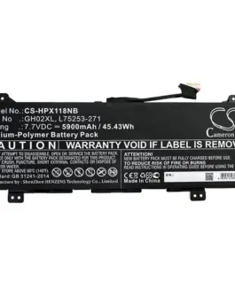 Батерия за лаптоп HP Chromebook 14 G6 10X23EA; Chromebook X360 13B-CA0000SI; HSTNN-DB9M LiPo 7.7V 5900mAh CAMERON