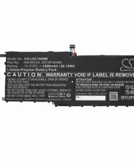 Батерия за лаптоп LENOVO ThinkPad X1 20FBS0L900 ThinkPad X1 Yoga 20FQA04TAU 00HW028 LiPo 15.2V 3300 mAh CAMERON