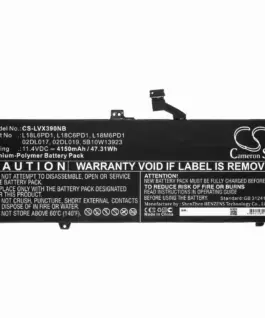 Батерия за лаптоп Lenovo ThinkPad X390 L18C6PD1 L18L6PD1 LiPo 11.4V 4150 mAh CAMERON