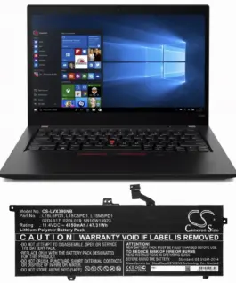 Alternative view от Батерия за лаптоп Lenovo ThinkPad X390 L18C6PD1 L18L6PD1 LiPo 11.4V 4150 mAh CAMERON SINO