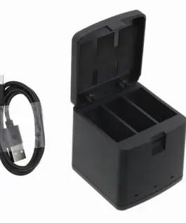 Зарядно за батерия за камери с три гнезда GoPro 9/ 10 / 11 / 12 With USB-C Cameron