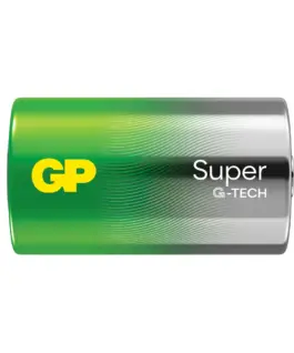 Alternative view от Алкална батерия GP SUPER LR20, 2 бр. в опаковка / блистер, 1.5V