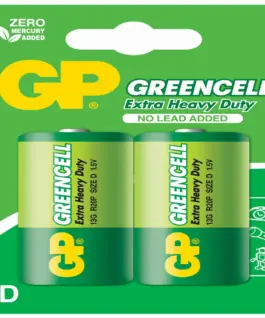 Цинк карбонова батерия GP R20 Greencell 13G-U2 2 бр. в опаковка blister