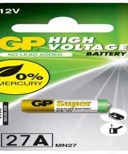 Alternative view от Алкална батерия GP 12 V 1 бр. в опаковка за аларми А27