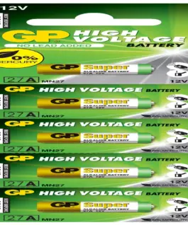 Alternative view от Алкална батерия GP 12 V /5бр./pack цена за 1 бр. батерия/ за аларми А27