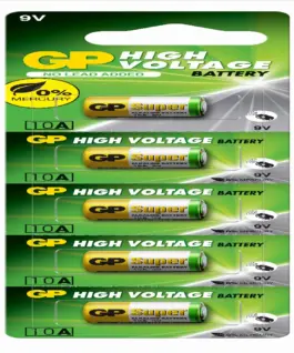Alternative view от Алкална батерия GP А10 9V за дистанционни /5бр./pack цена за 1 бр./