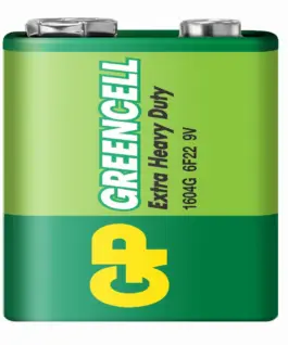 Цинк карбонова батерия GP 6F22 /9V/ Greencell 1604GLF-B 1 бр. shrink