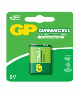 Цинк карбонова батерия GP 1604GLF-U1 6F22 9V Greencell 1 бр.