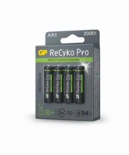 Alternative view от Акумулаторна Батерия GP R6 AA 2000mAh RECYKO + PRO Fast Flash GP-BR-210AAHCF-APCEB4 NiMH /до 500 цикъла/ 4 бр. ?