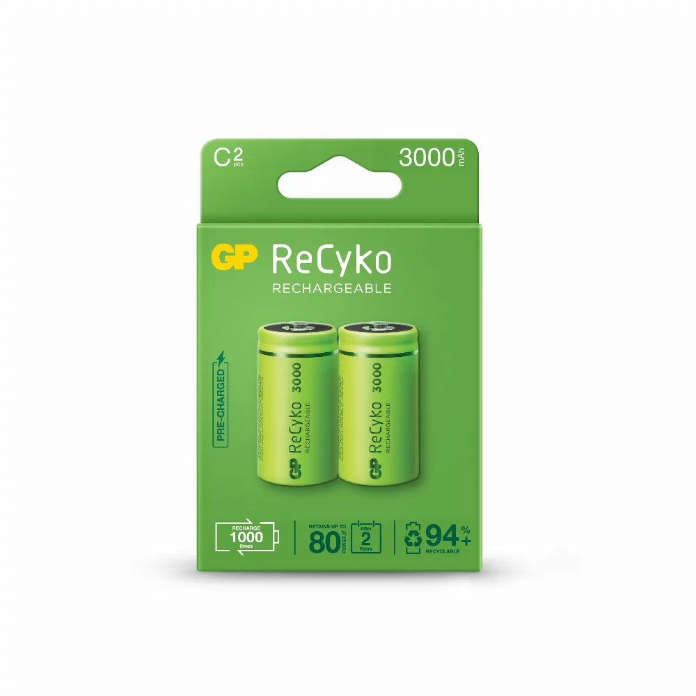 Акумулаторна Батерия ReCyko Size C LR14 3000mAh 1.2V