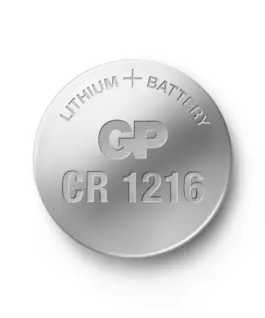 Alternative view от Литиева бутонна батерия GP CR-1216, 3V, 5 бр. в блистер, цена за 1 бр. батерия