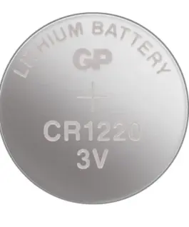 Alternative view от Литиева бутонна батерия GP CR-1220 3V 5 бр. в блистер /цена за 1 бр. батерия/