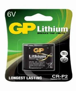 Фото литиева батерия GP CR-P2 6V