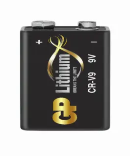 Alternative view от Литиева батерия GP CRV9 9V 1бр. блистер /за детектори на дим/