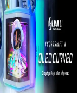 Lian Li водно охлаждане Water Cooling HydroShift II OLED Curved 360 TL - Black - Image 4