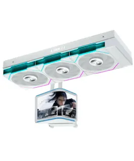 Lian Li водно охлаждане Water Cooling HydroShift II OLED Curved 360 TL - White