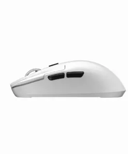 Alternative view от Marvo безжична геймърска мишка Wireless Gaming Mouse Niro 50 G912W White - Bluetooth 5.3, 2.4G, 12000dpi