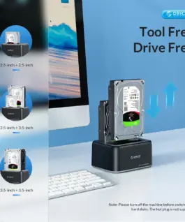 Orico докинг станция Storage - HDD/SSD Dock - 2.5/3.5 inch USB-C/USB-A - 6819C3-V1 - Image 5