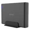 Orico кутия за диск Storage - Case - 3.5 inch Vertical USB3.0 Power adapter UASP black -