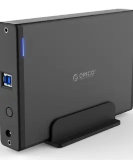 Alternative view от Orico кутия за диск Storage - Case - 3.5 inch Vertical, USB3.0, Power adapter, UASP, black - 7688U3-BK