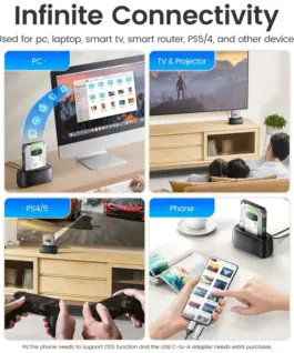 Orico докинг станция Storage - HDD/SSD Dock - 2.5/3.5 inch USB-C/A - DD18C3-EU-BK - Image 5