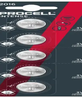 Бутонна батерия DURACELL PROCELL CR2016 3V 5 бр. в блистер Литиева /цена за 1
