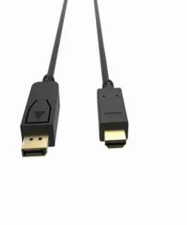 Alternative view от VCom Кабел Display Port M / HDMI M - 4K 60Hz - CG609-1.8m