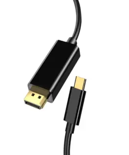 Alternative view от VCom кабел Cable Type-C to DisplayPort - Black - CU422C-1.8m