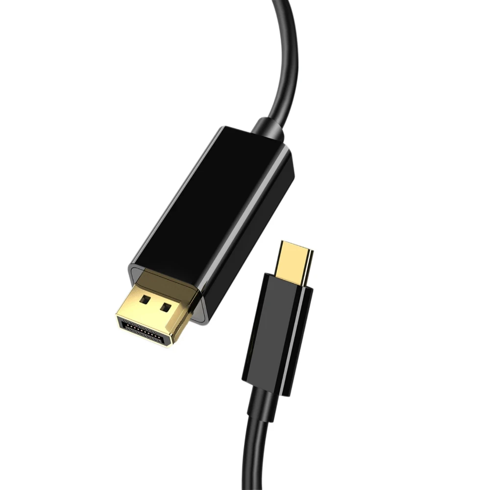 VCom кабел Cable Type-C to DisplayPort - Black - CU422C-1.8m - Image 2