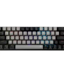 White Shark геймърска механична клавиатура Gaming Mechanical Keyboard WAKIZASHI 2 - Red Switches (English US) Gray