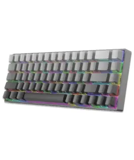 White Shark геймърска механична клавиатура Gaming Mechanical Keyboard NUNCHAKU - Red Switches (English US), Grey - Image 3