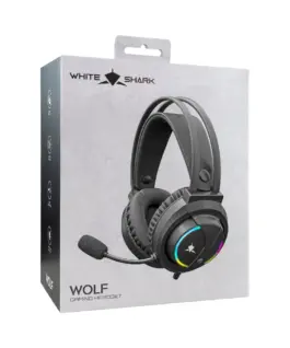 White Shark безжични геймърски слушалки Gaming Headphones WOLF - 50mm, PS4, Black - Image 6