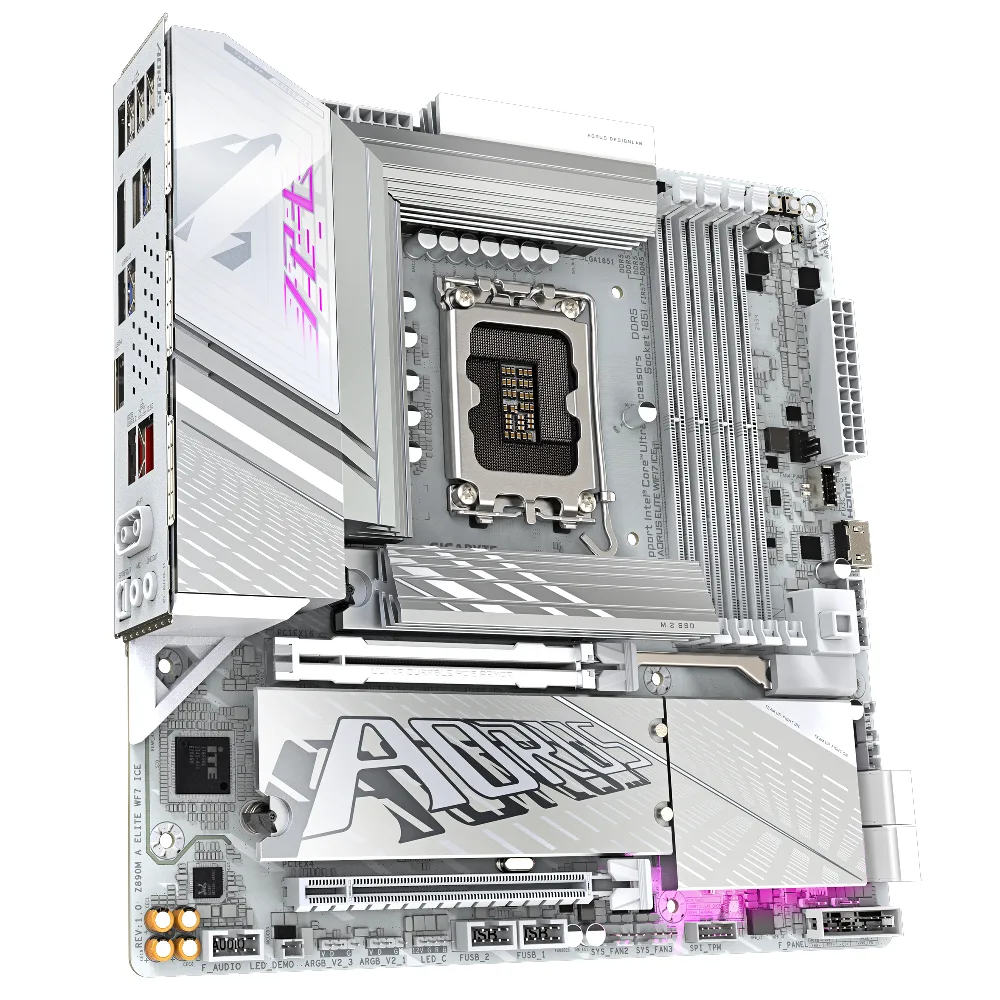 Дънна платка GIGABYTE Z890M AORUS ELITE WIFI 7 ICE, LGA 1851 - Image 2