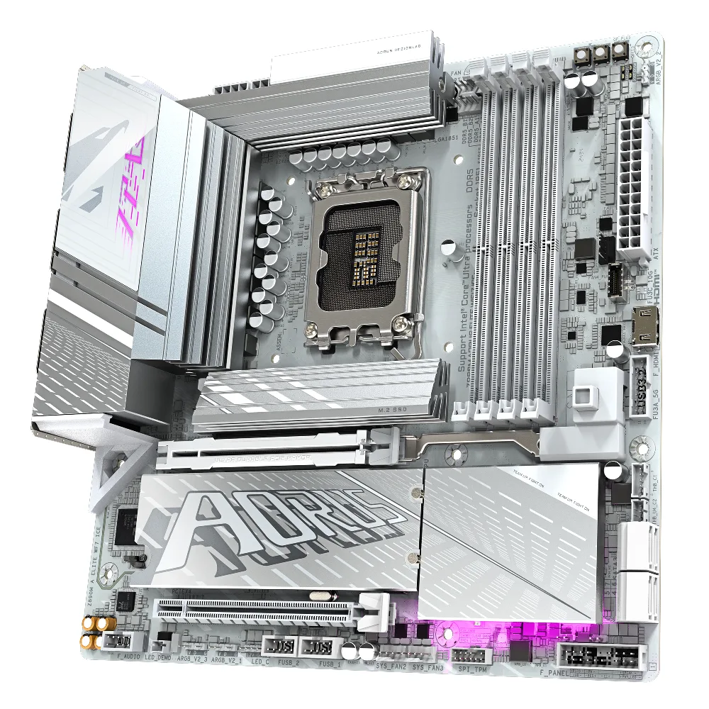 Дънна платка GIGABYTE Z890M AORUS ELITE WIFI 7 ICE, LGA 1851 - Image 3
